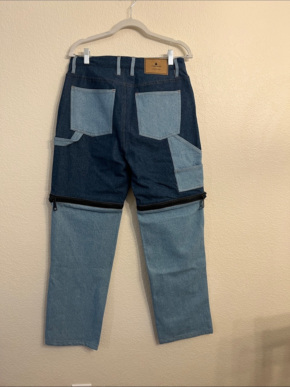 Teddy Fresh convertible patchwork/ two tone Jeans - Picture 9 of 13